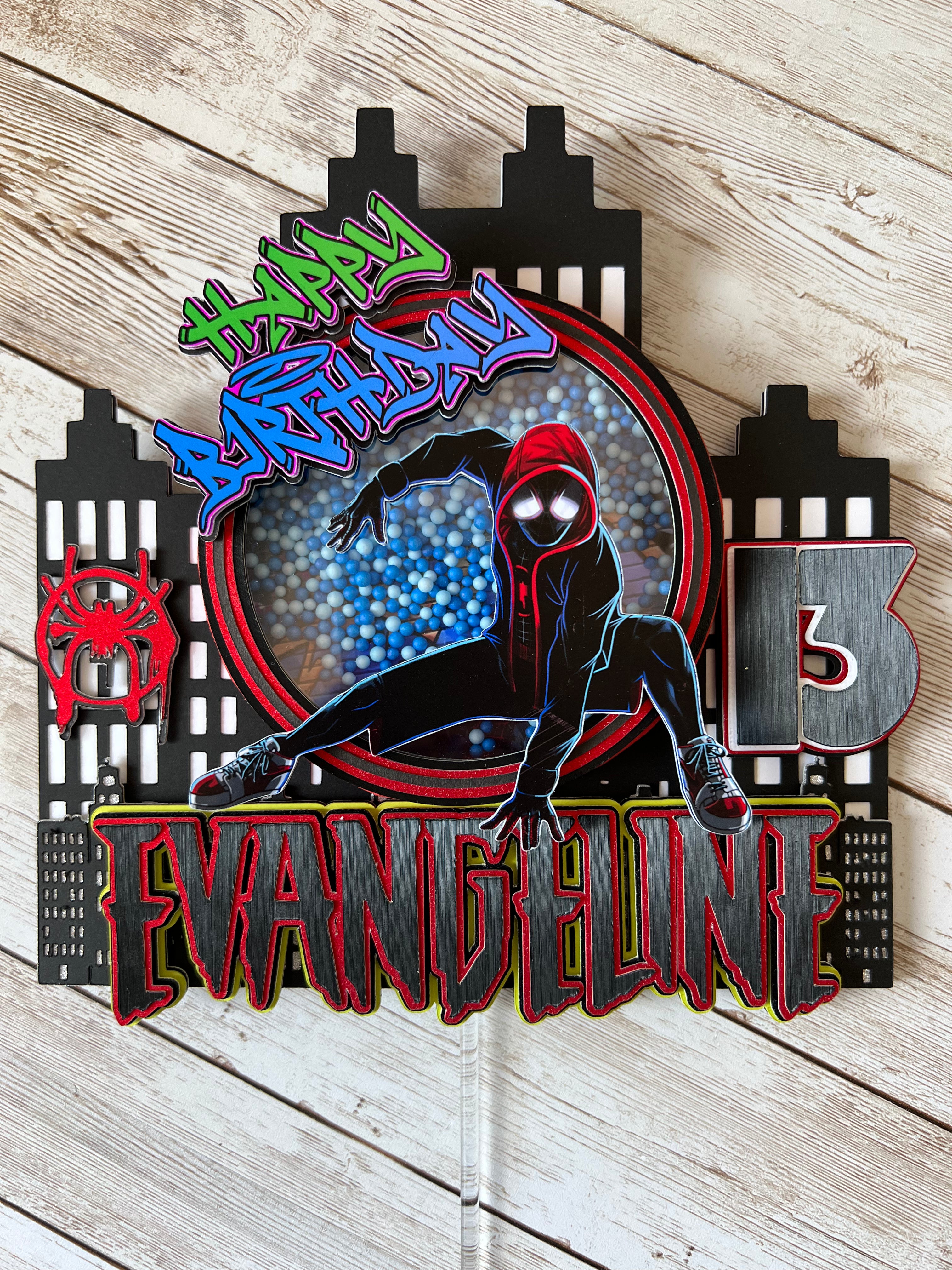 Spiderman cake topper