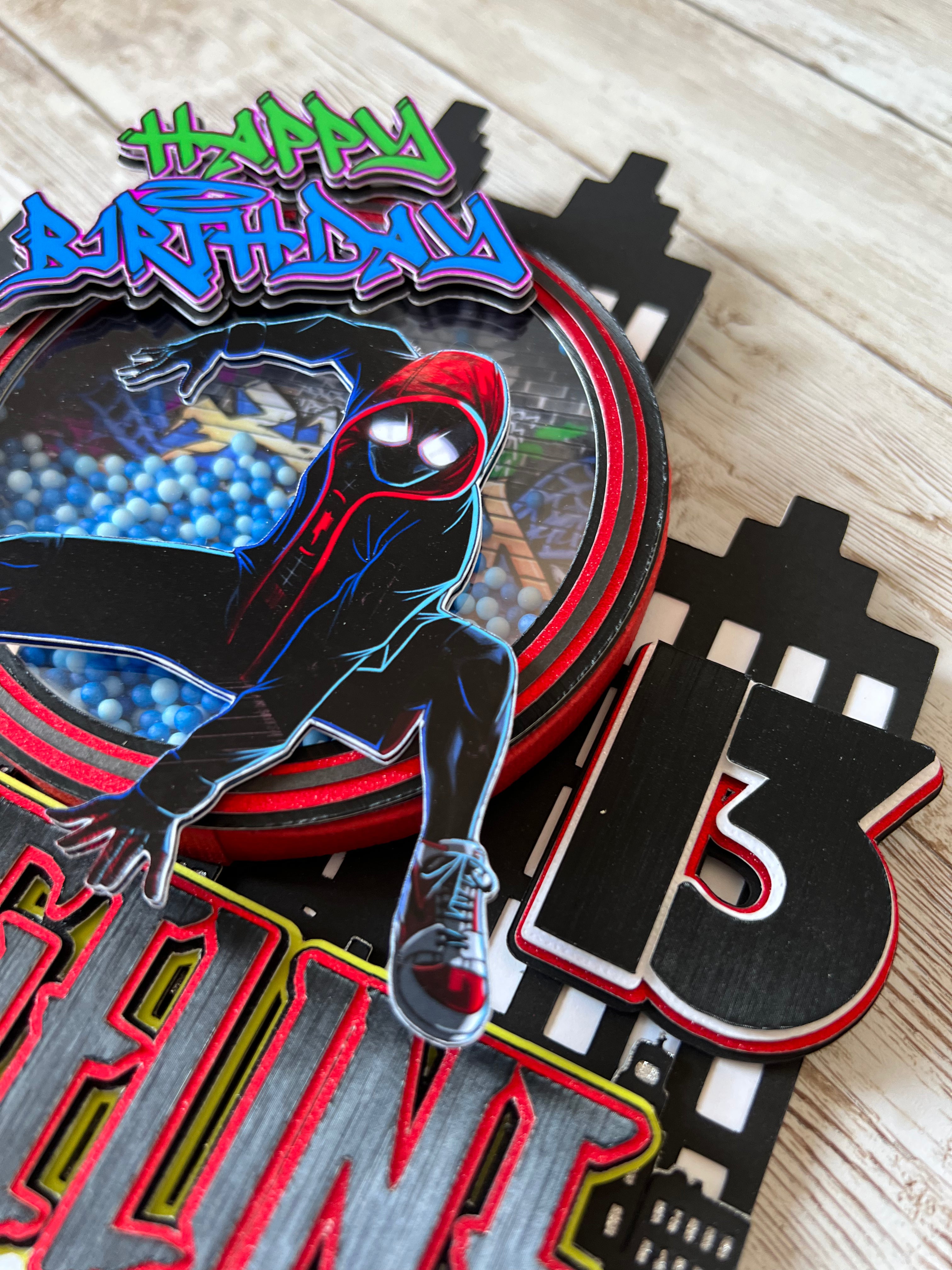 Spiderman cake topper