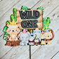 wild one cake topper