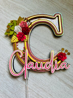 C shaker cake topper 