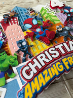 spiderman cake topper