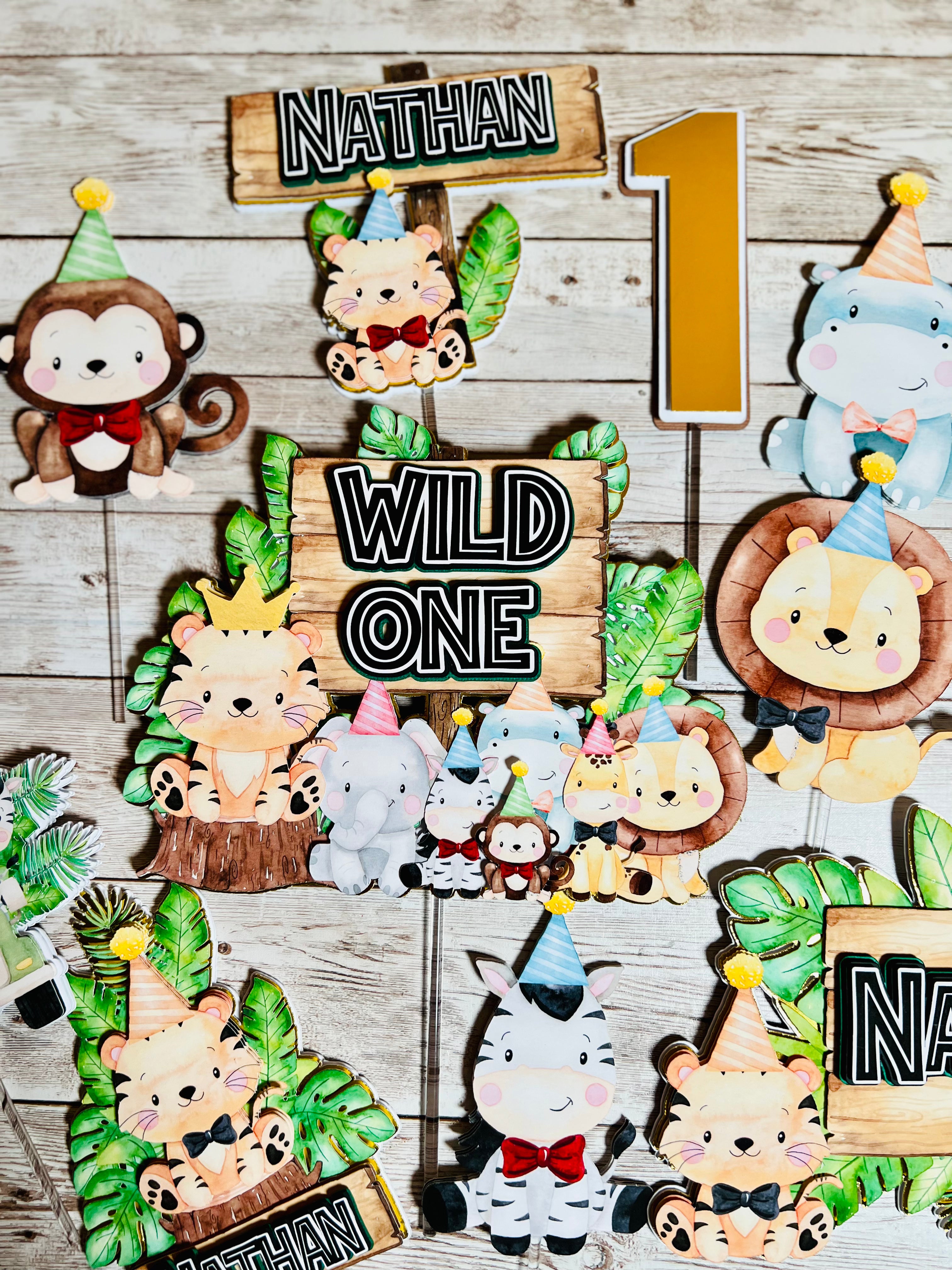 jungle cake topper