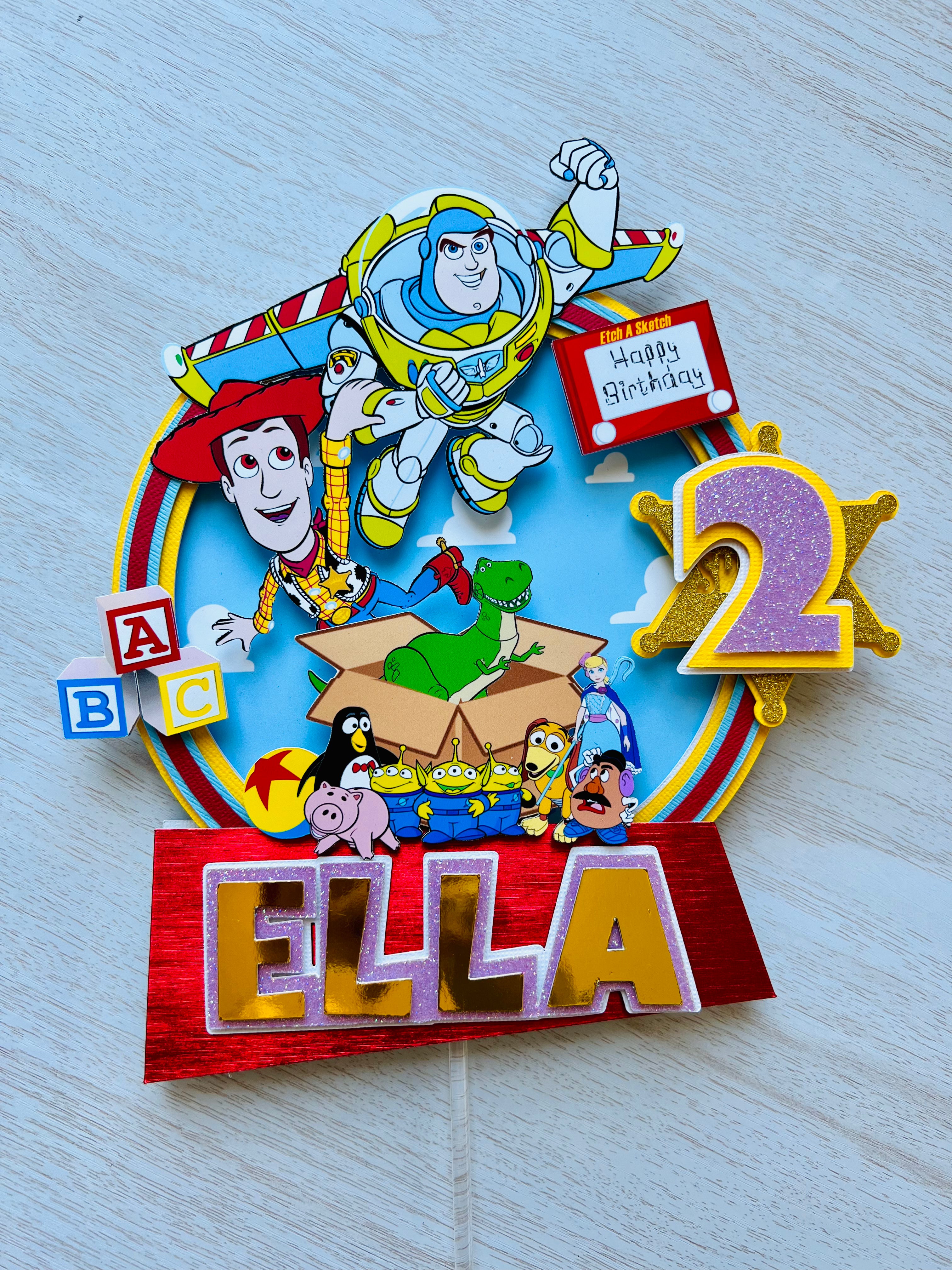Toy Story cake topper