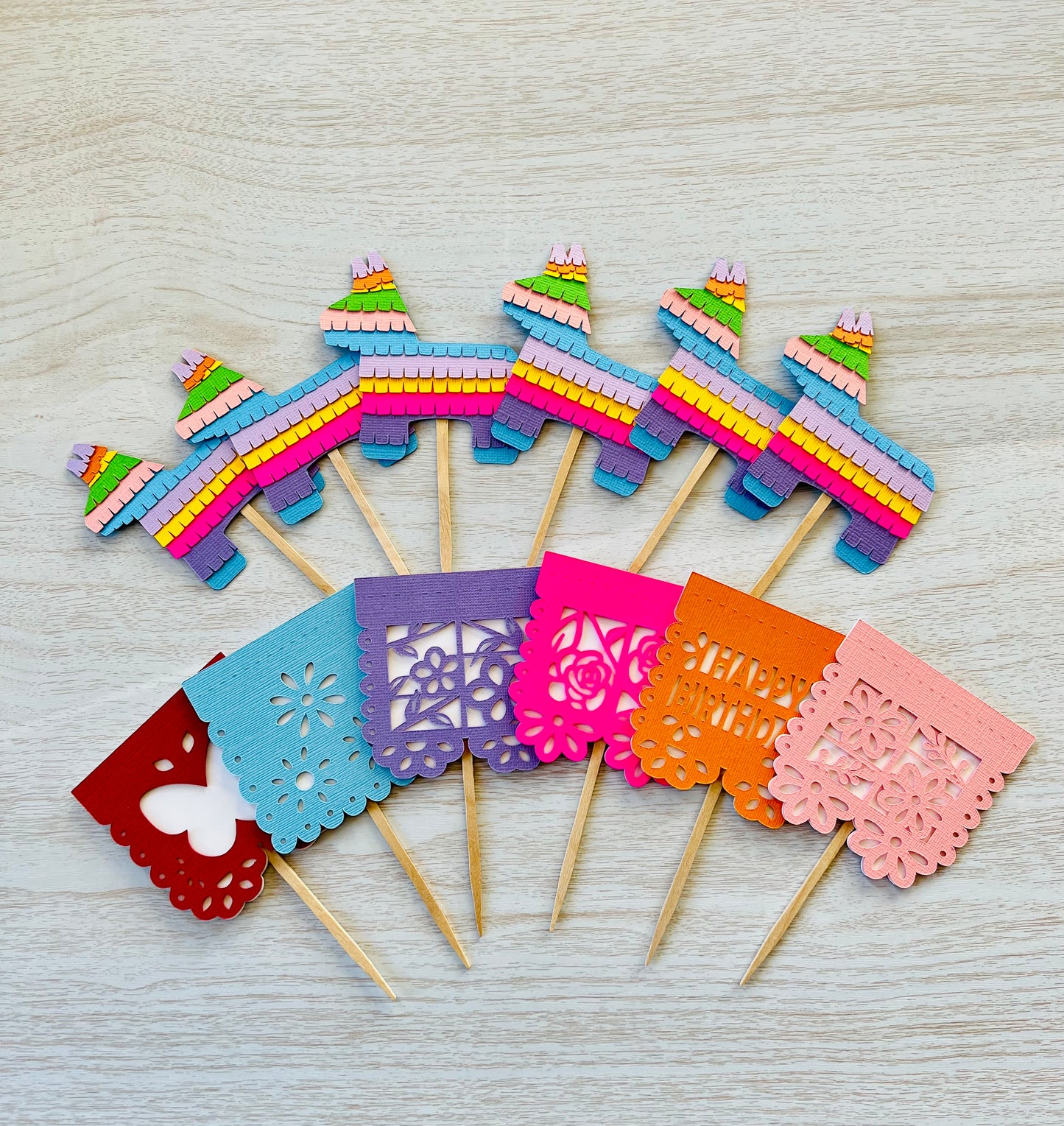 fiesta cupcake toppers