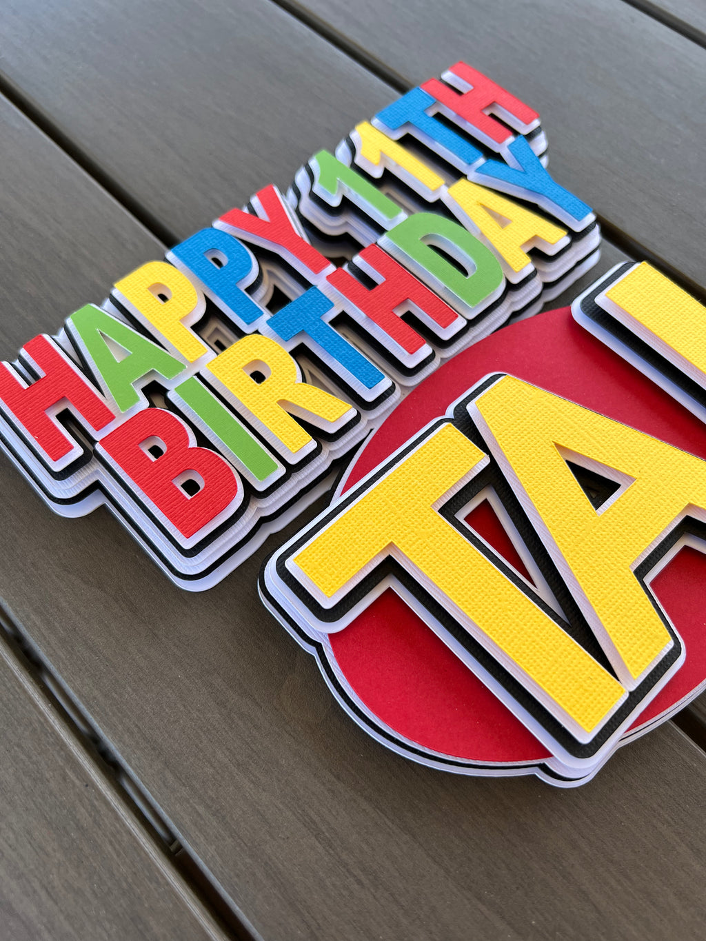 Uno Cake Topper