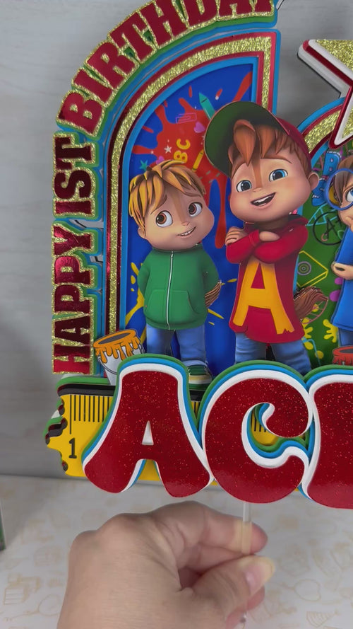 alvin cake topper
