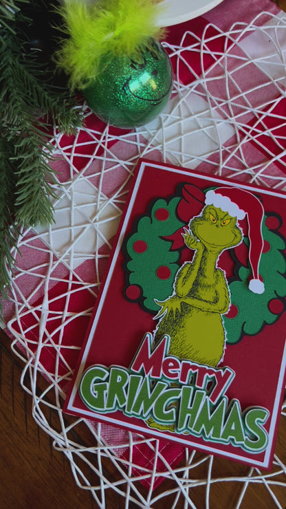 Christmas grinch card