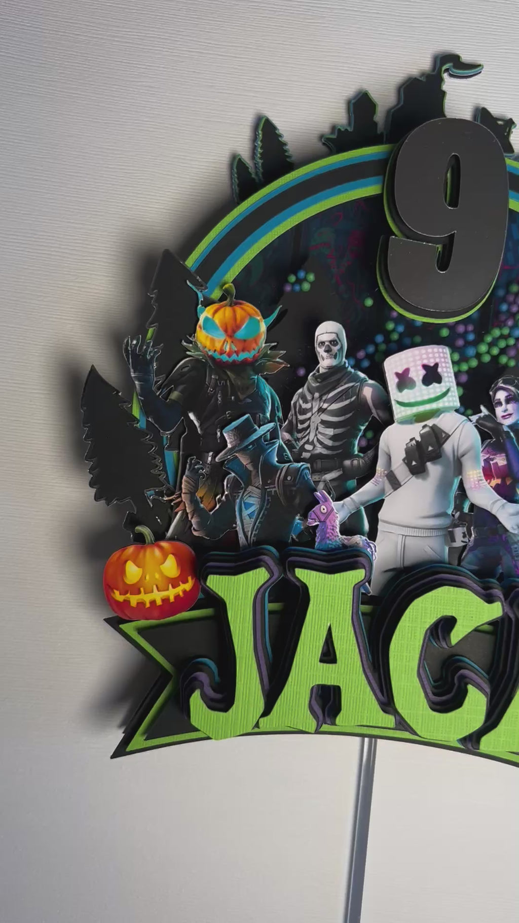 Fortnite cake topper