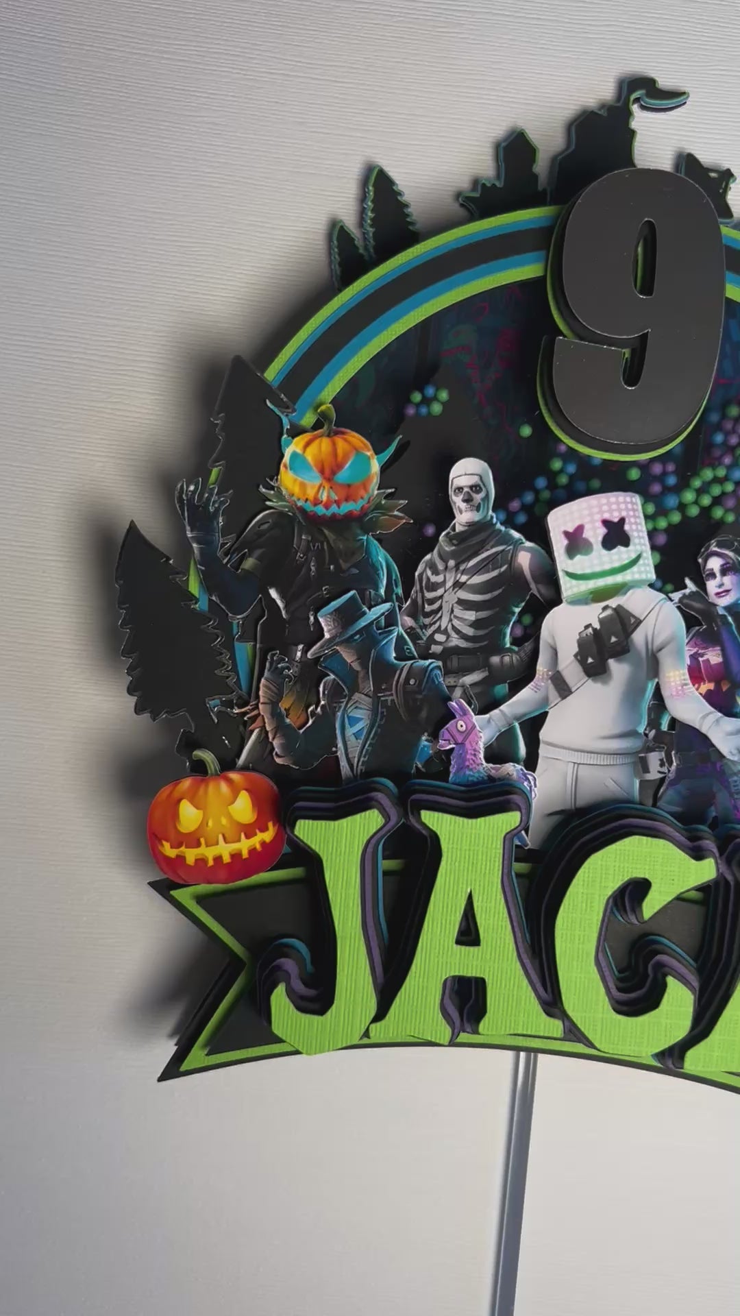 Fortnite cake topper