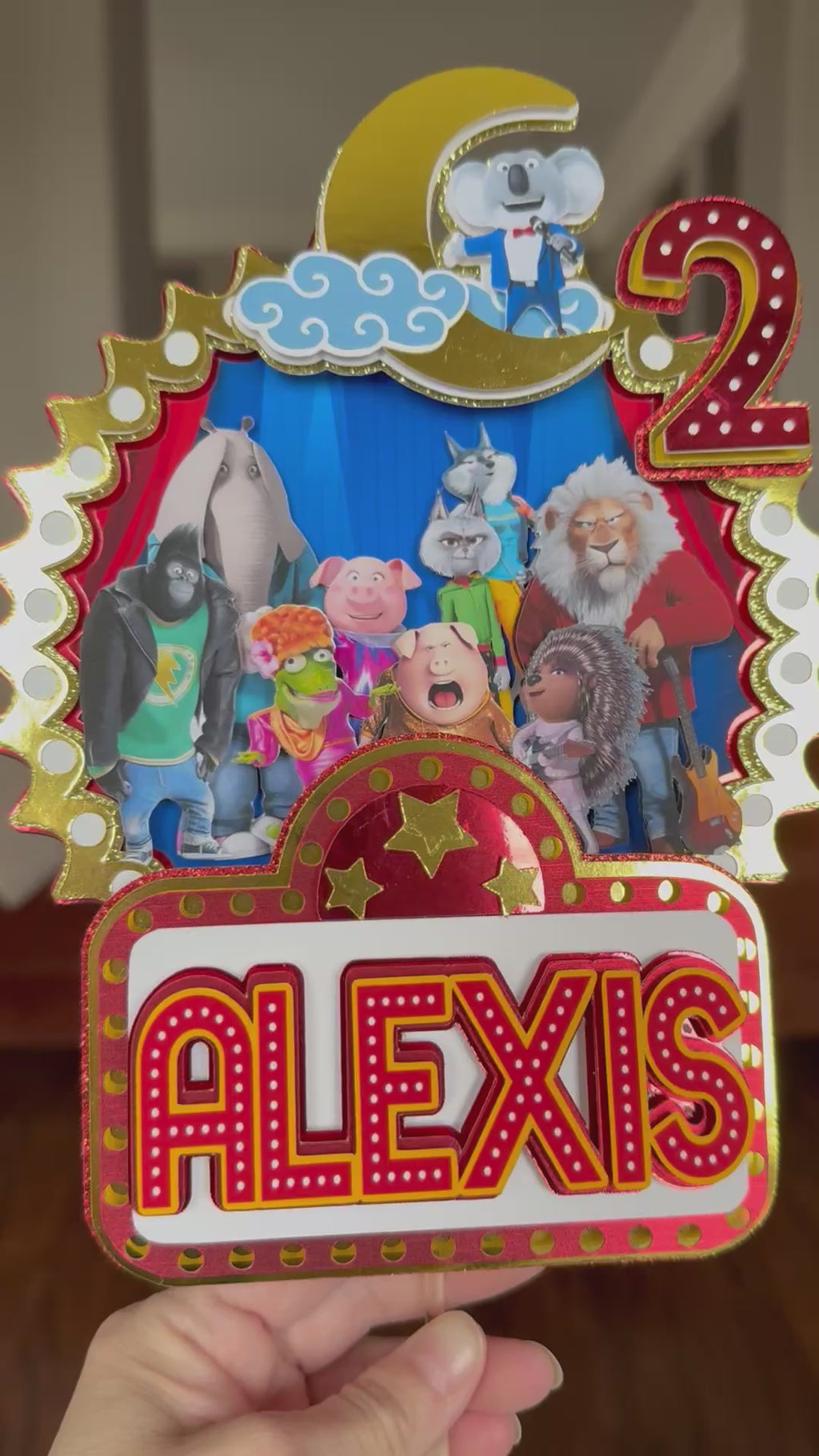 Sing 2 the Movie Cake Topper