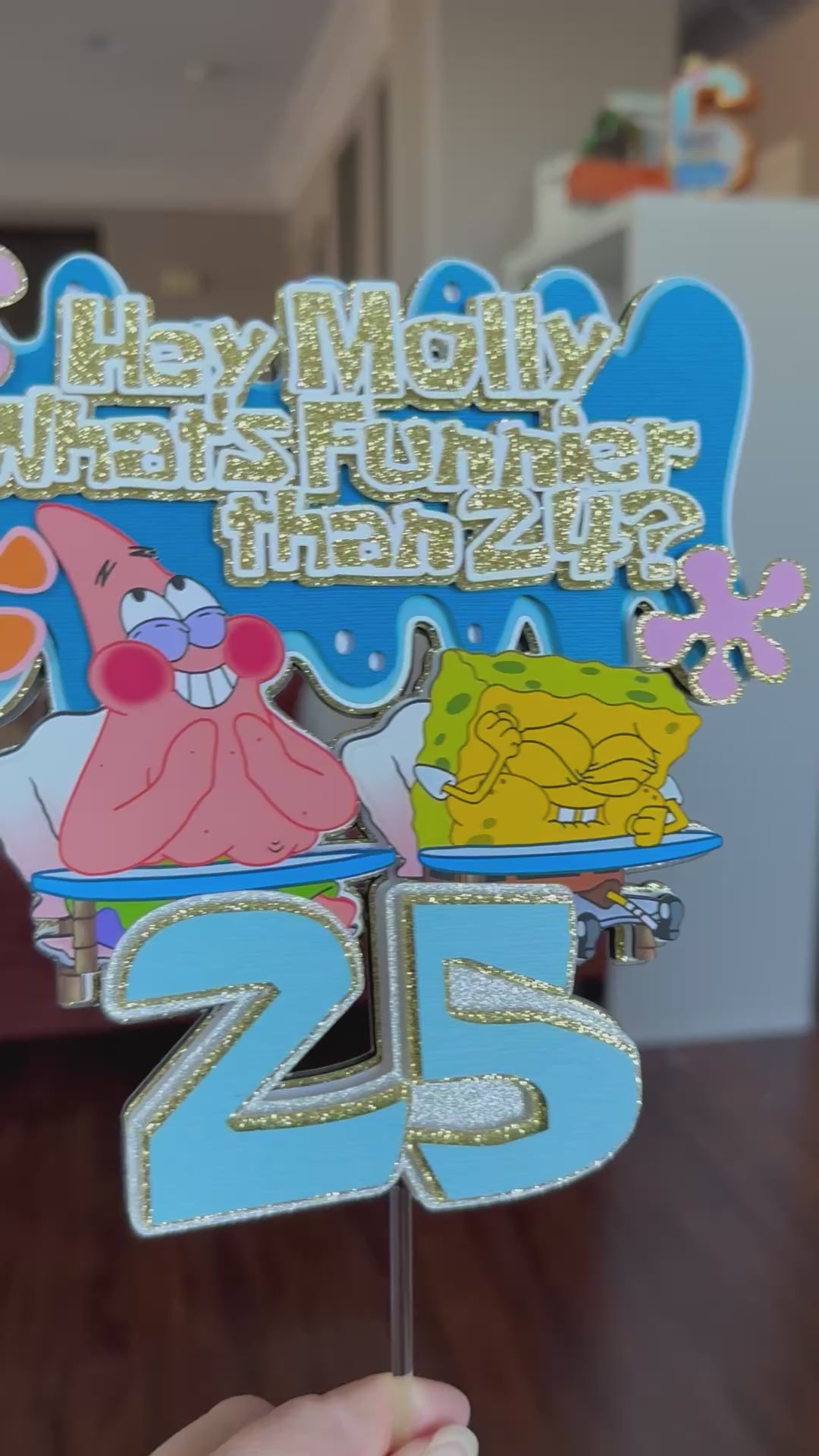 whats funnier than 24 cake topper