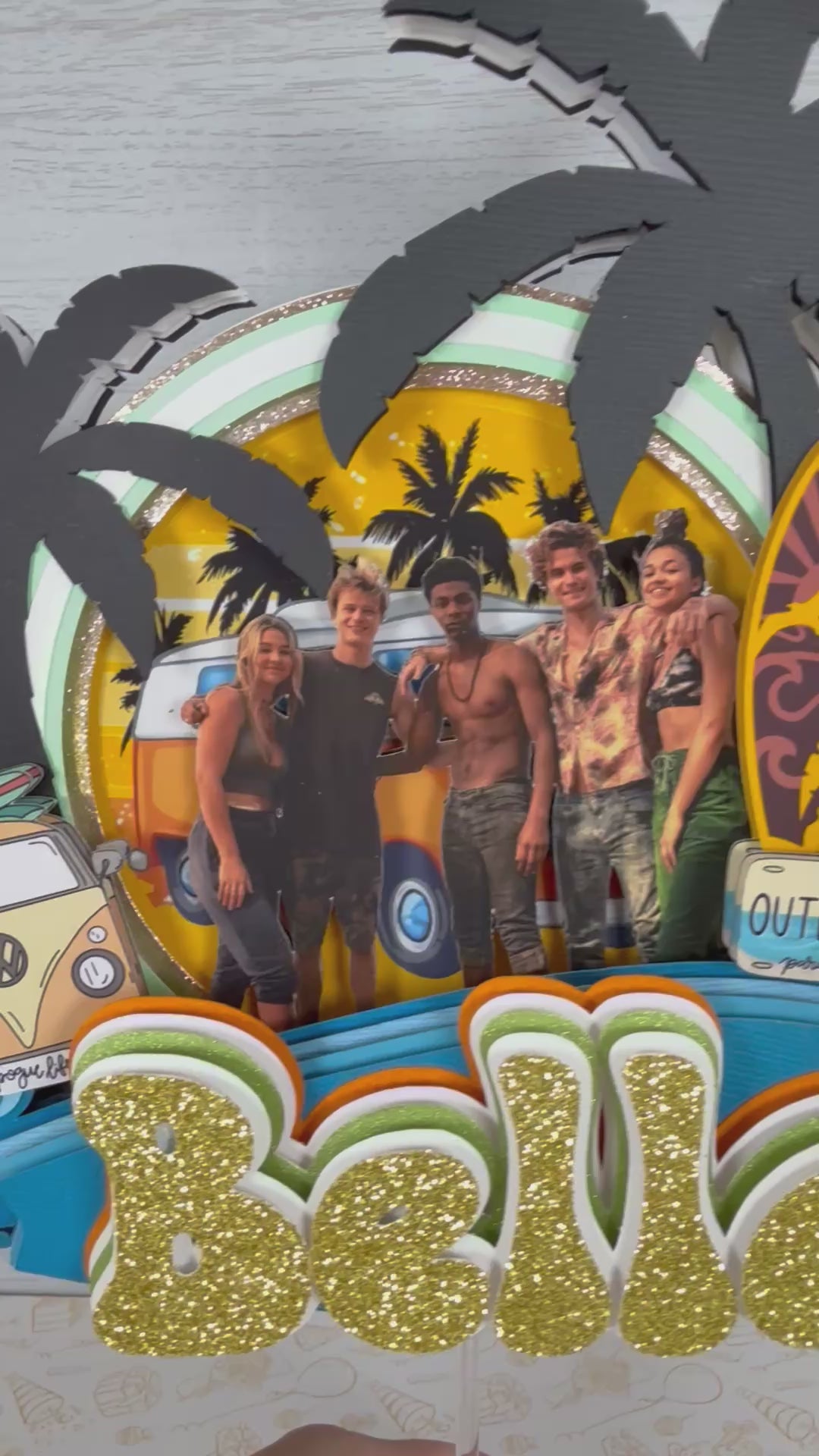 Outer banks cake topper