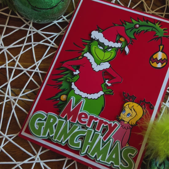 Merry Grinchmas holiday card