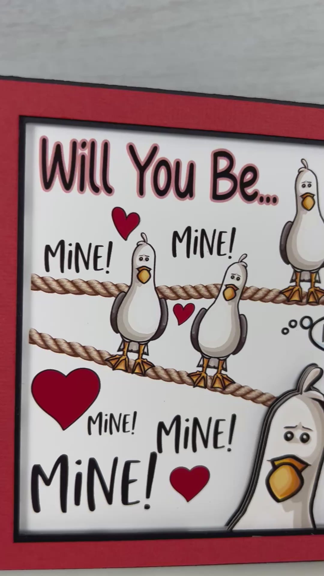 Will You Be Mine Valentine Card