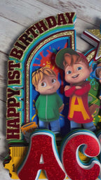 Alvin and the chipmunks cake topper