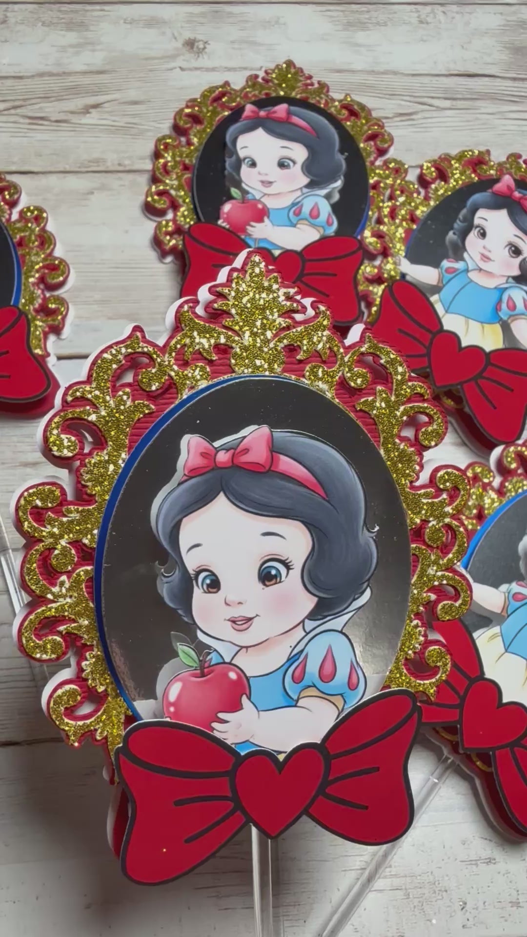 Snow White Cupcake Toppers