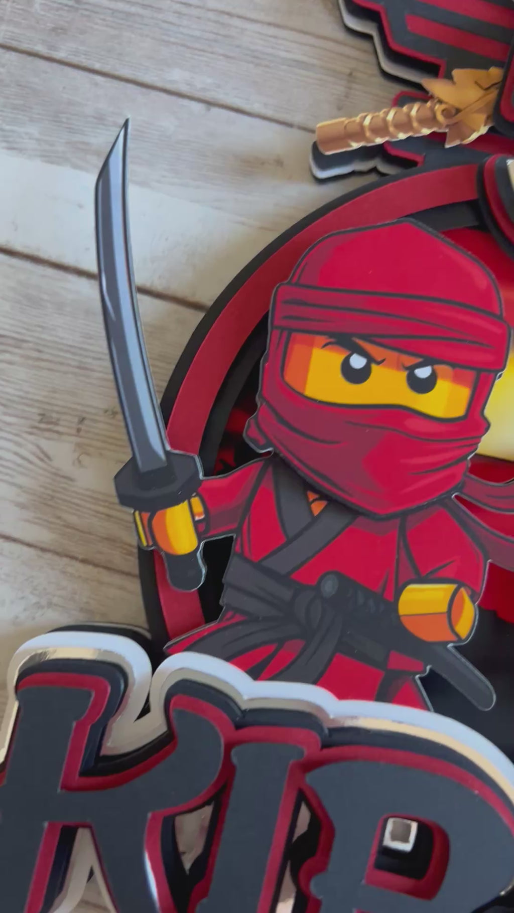 Ninja Cake Topper