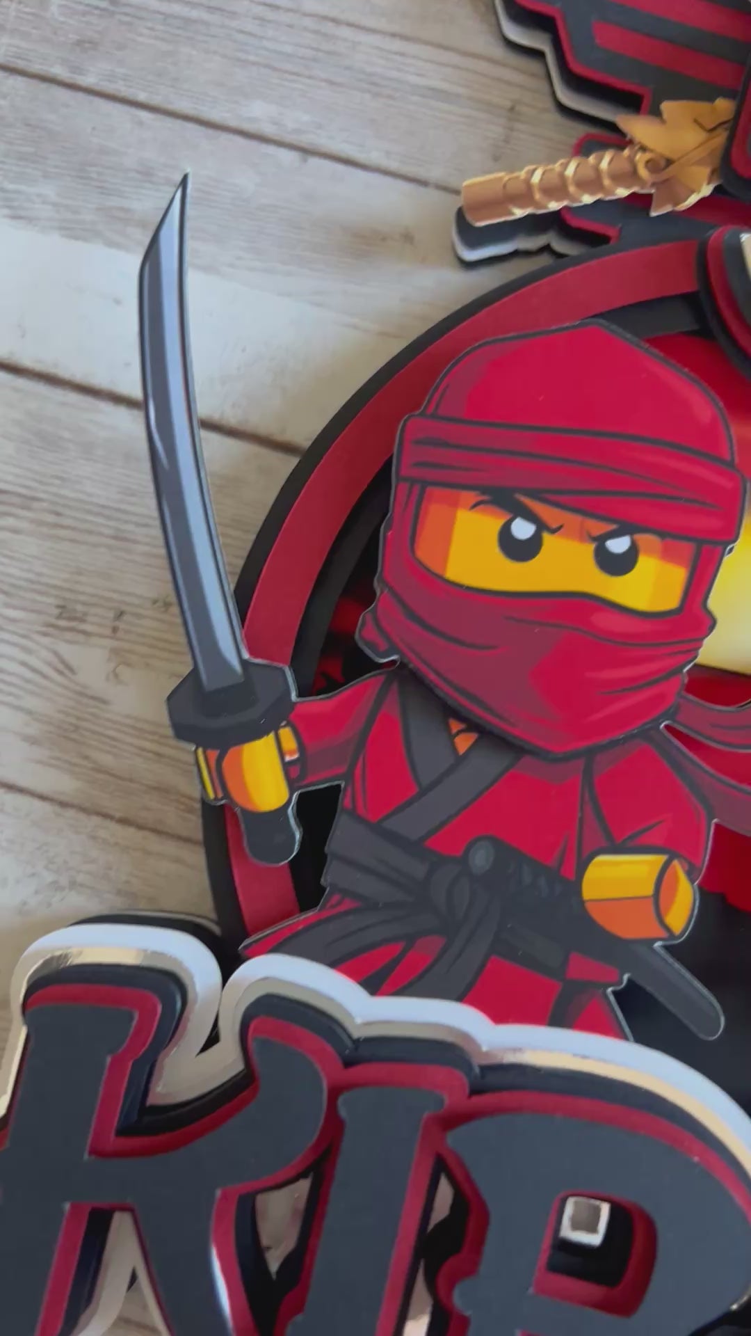Ninja Cake Topper