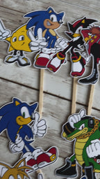Sonic The Hedgehog Cupcake Toppers