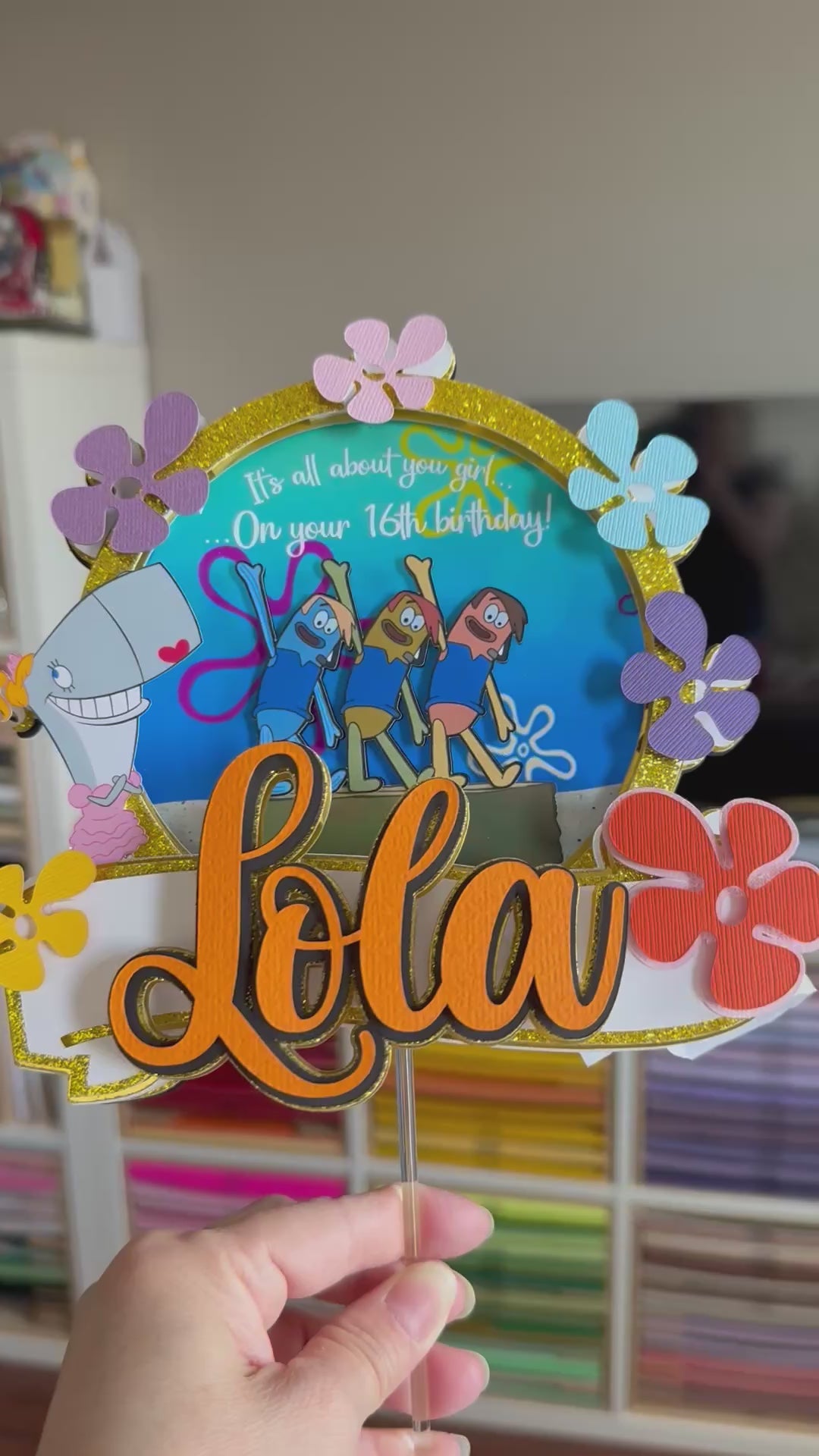 SWEET 16TH CAKE TOPPER