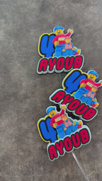 Lego cupcake toppers