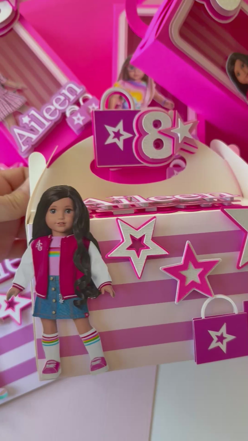 American Girl Favor Boxes