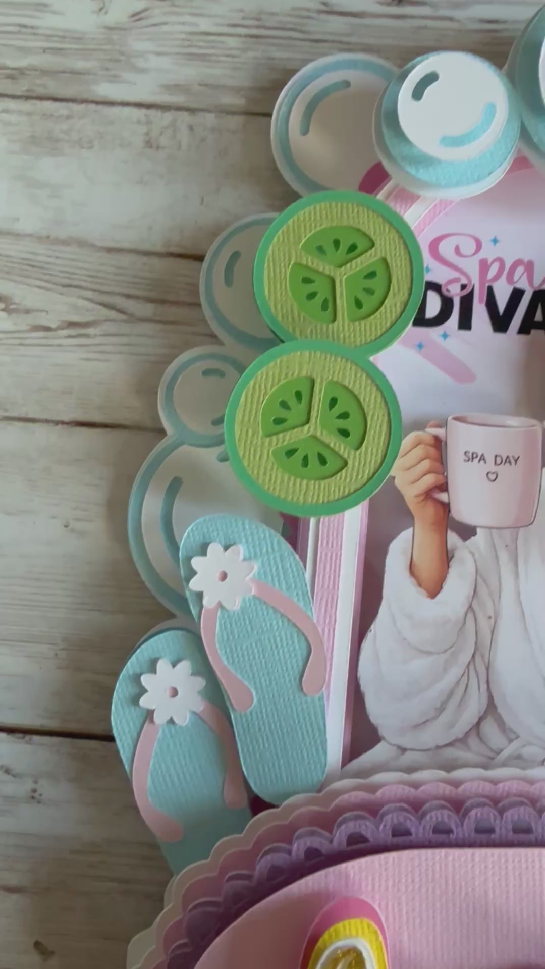 Spa Day Cake Topper