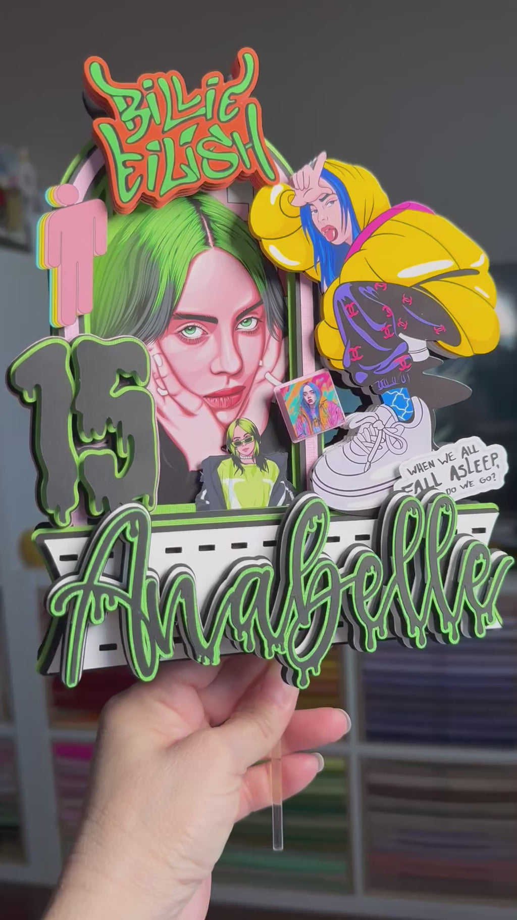 BILLIE EILISH CAKE TOPPER