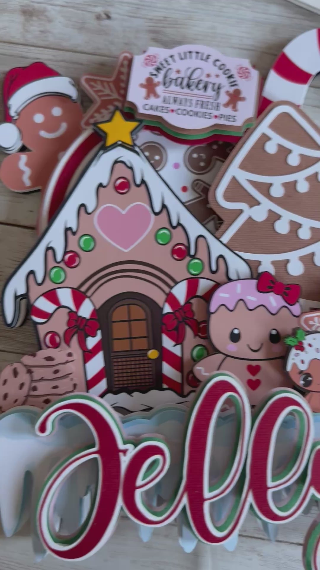 gingerbread cake topper