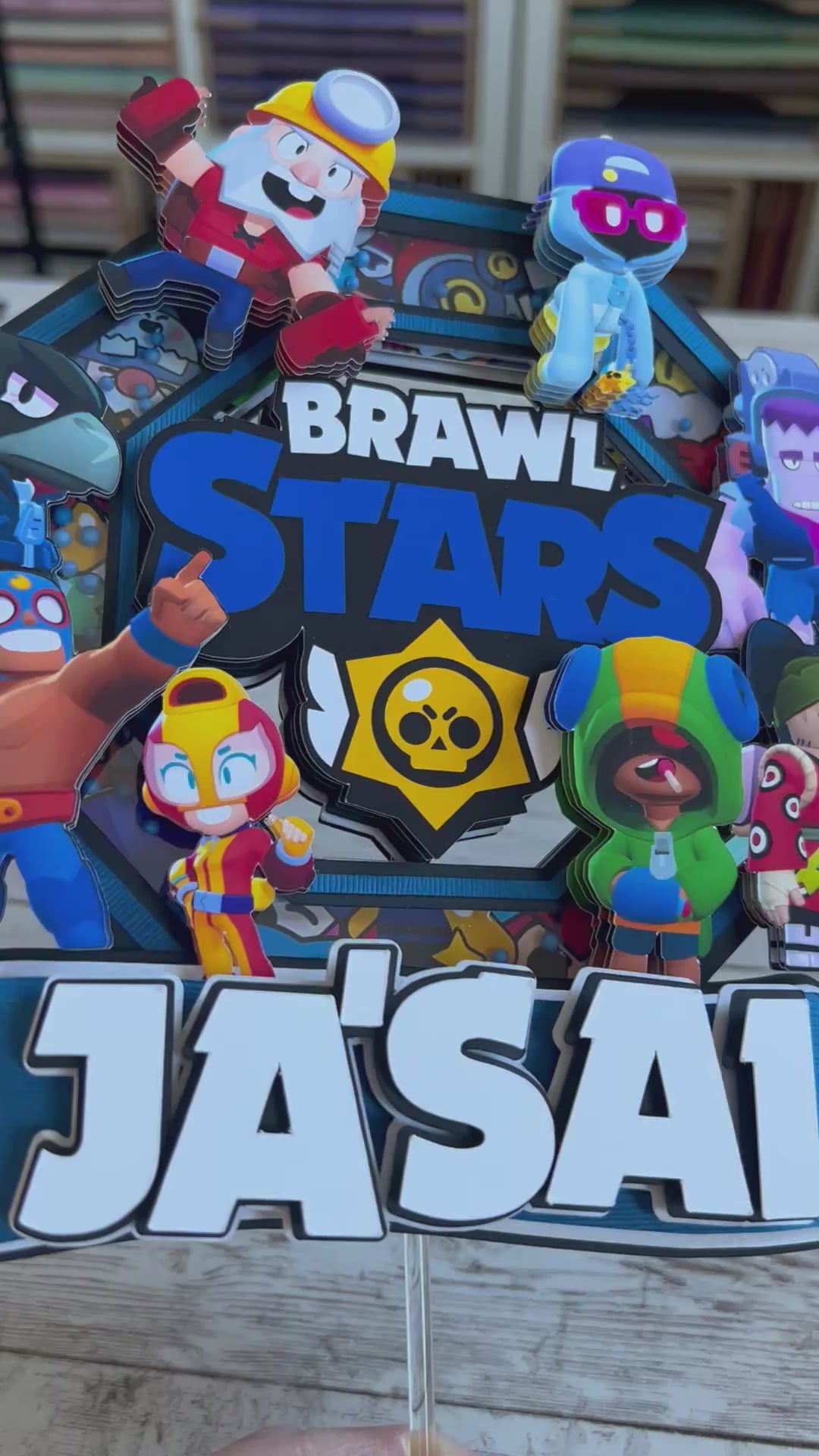 Brawl stars cake topper
