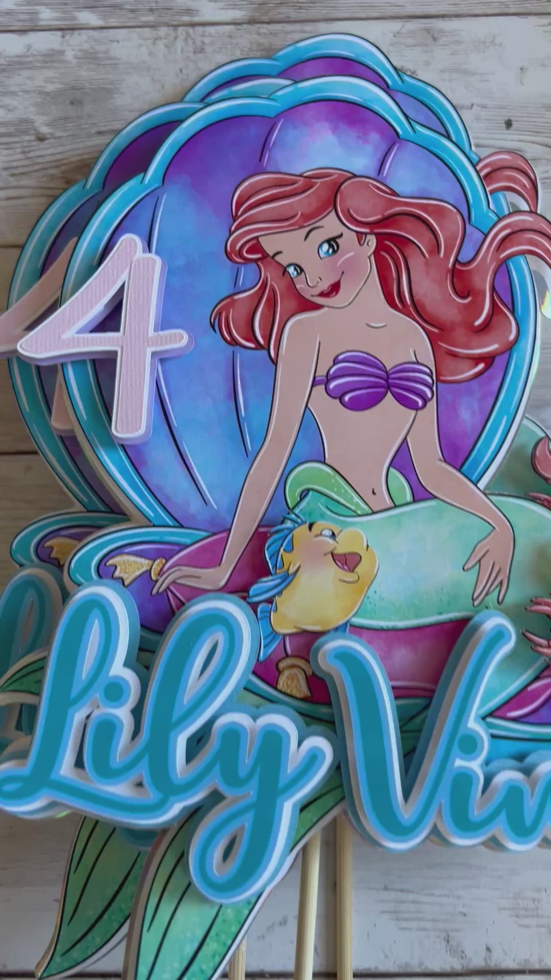 Arial little mermaid centerpiece