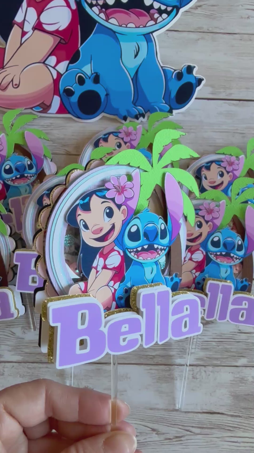 Lilo & Stitch Cupcake Toppers