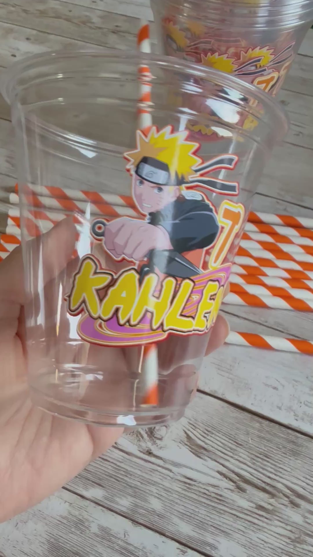 Naruto party cups