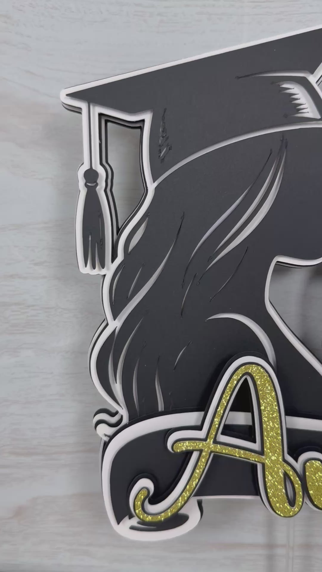 Cinnamon roll cake topper