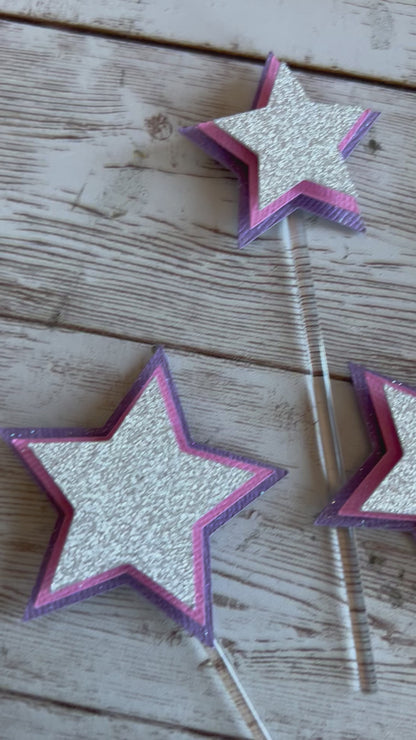 Stars cupcake toppers