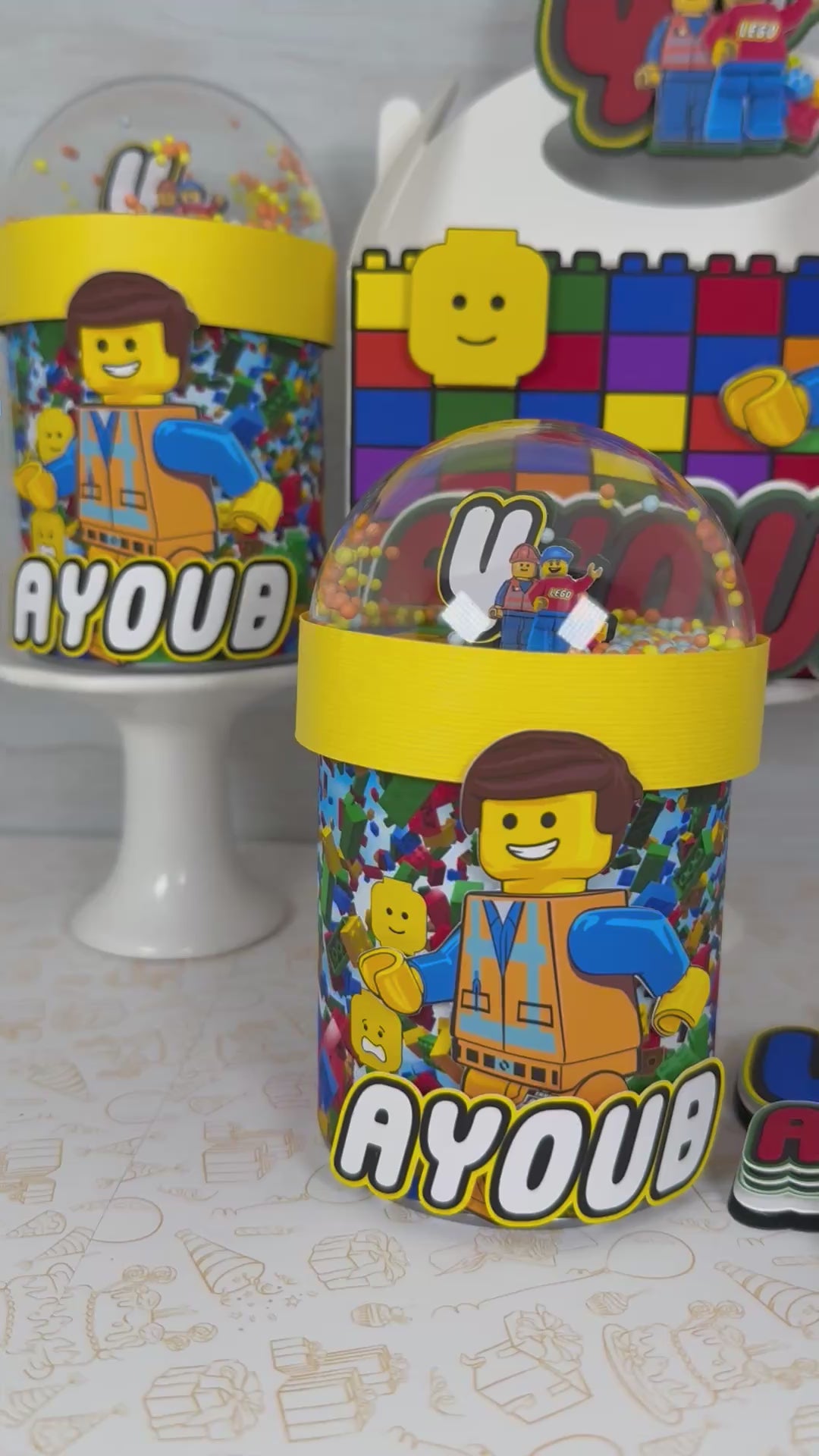 Lego Shaker Chip Cans
