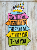 Happy Birthday quote signs