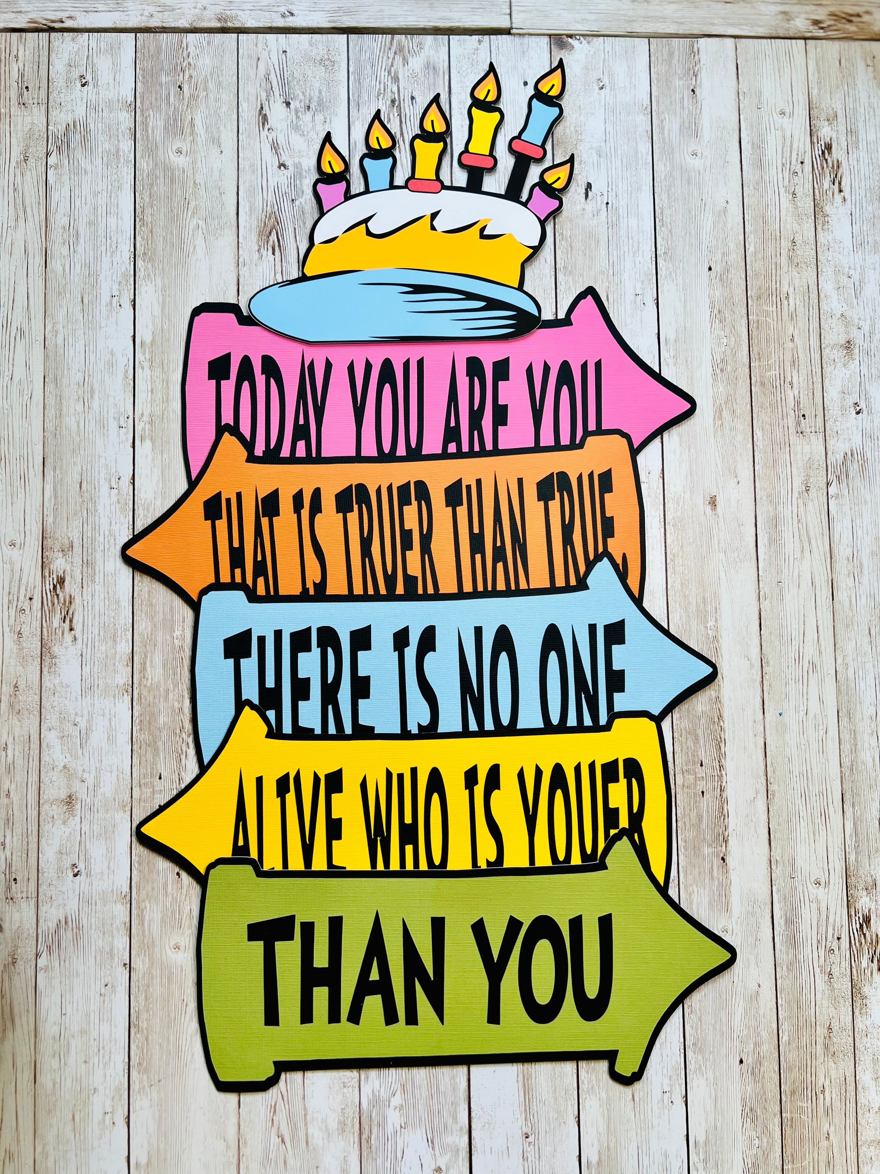 Happy Birthday quote signs