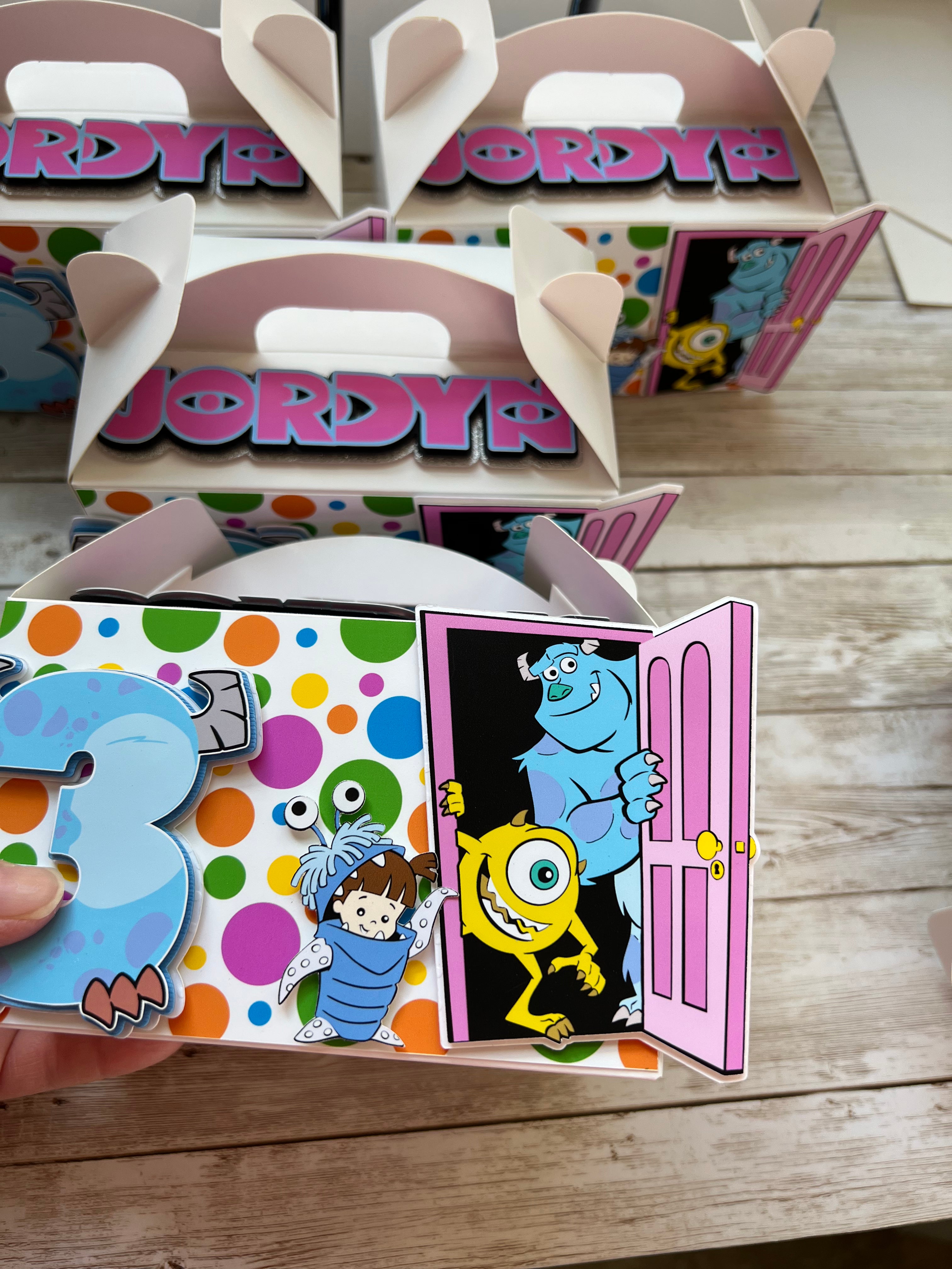 Monsters　Inc　Favor　Party　Boxes