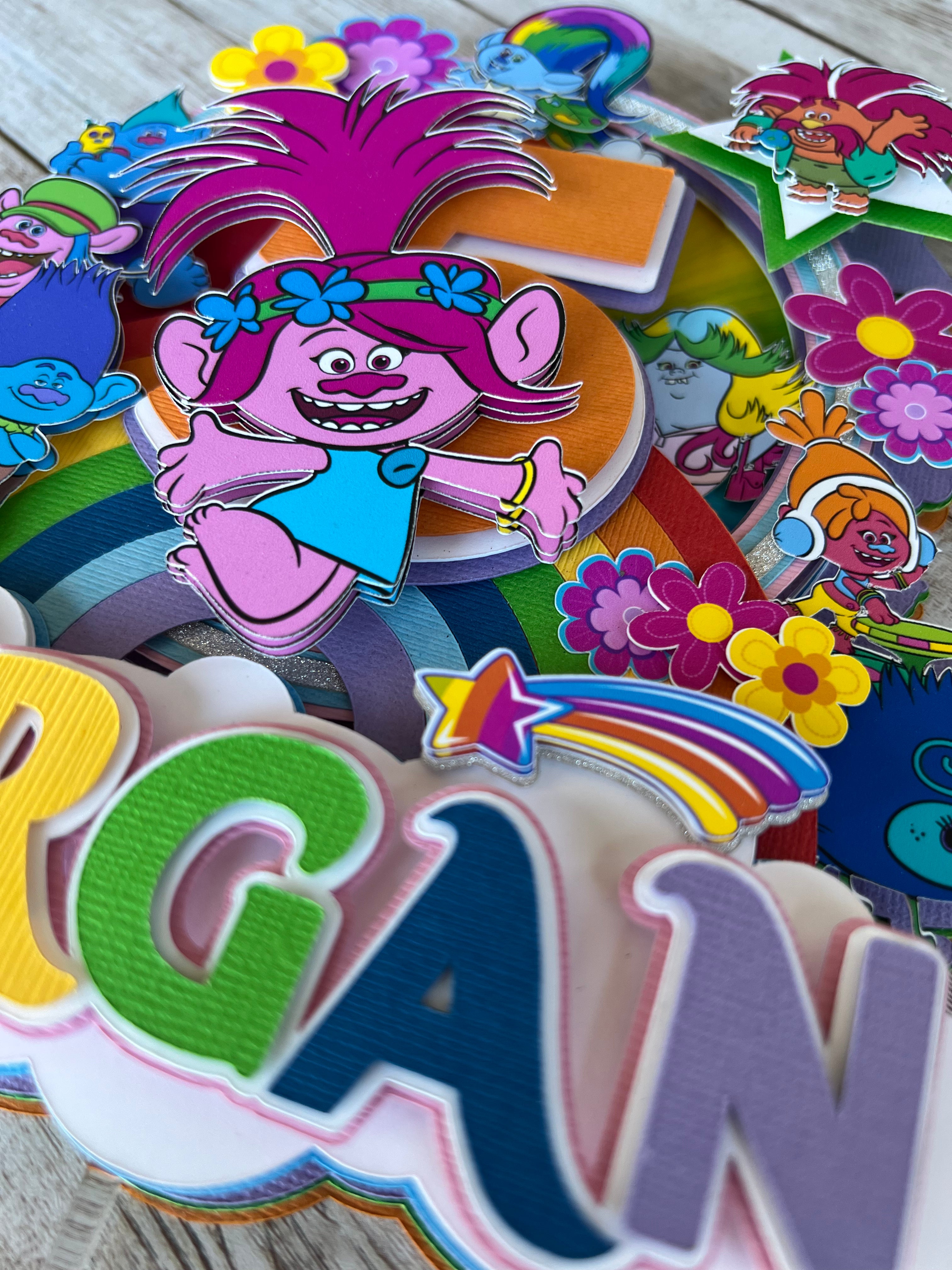 Trolls Deluxe Cake Topper