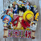 one piece cake topper