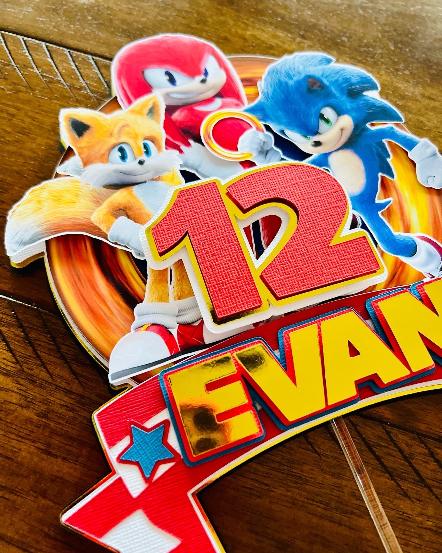 Sonic, Tails and Shadow Cupcake Rings - 12 Rings – Frans Cake and Candy