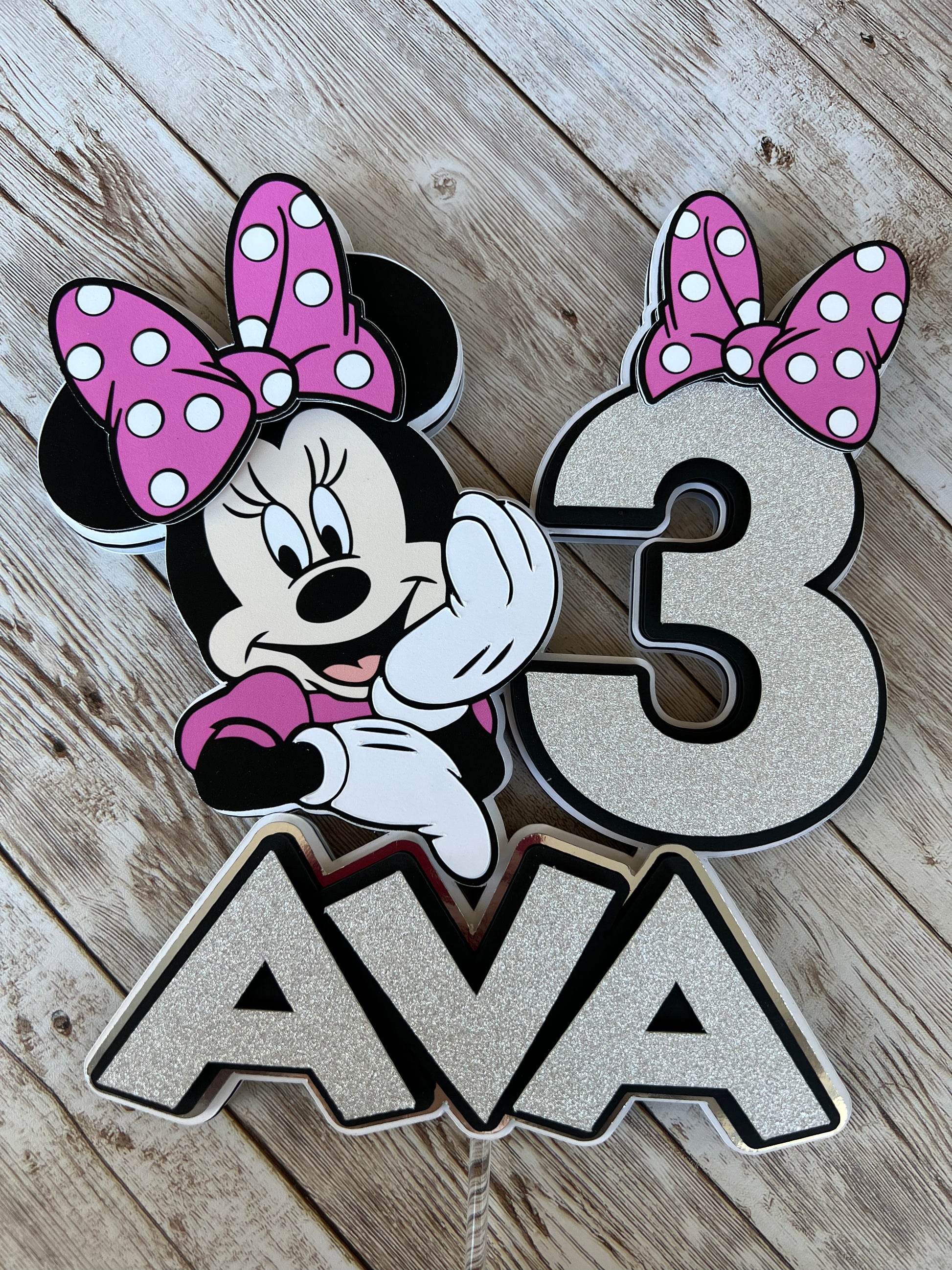 Minnie Mouse Cake Topper – Yoryina Creations