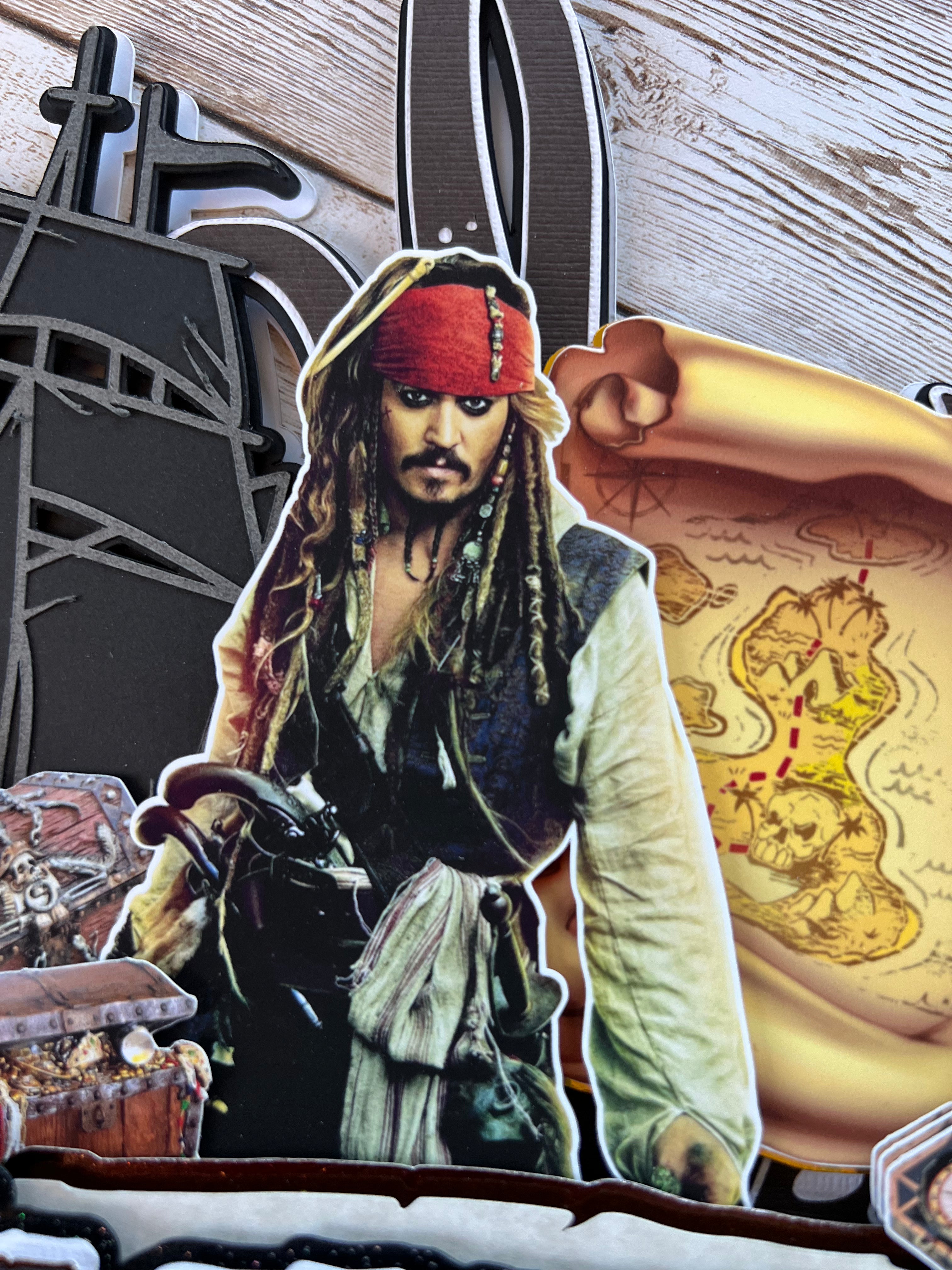 Jack Sparrow cake topper