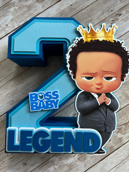 Boss Baby 3D Number