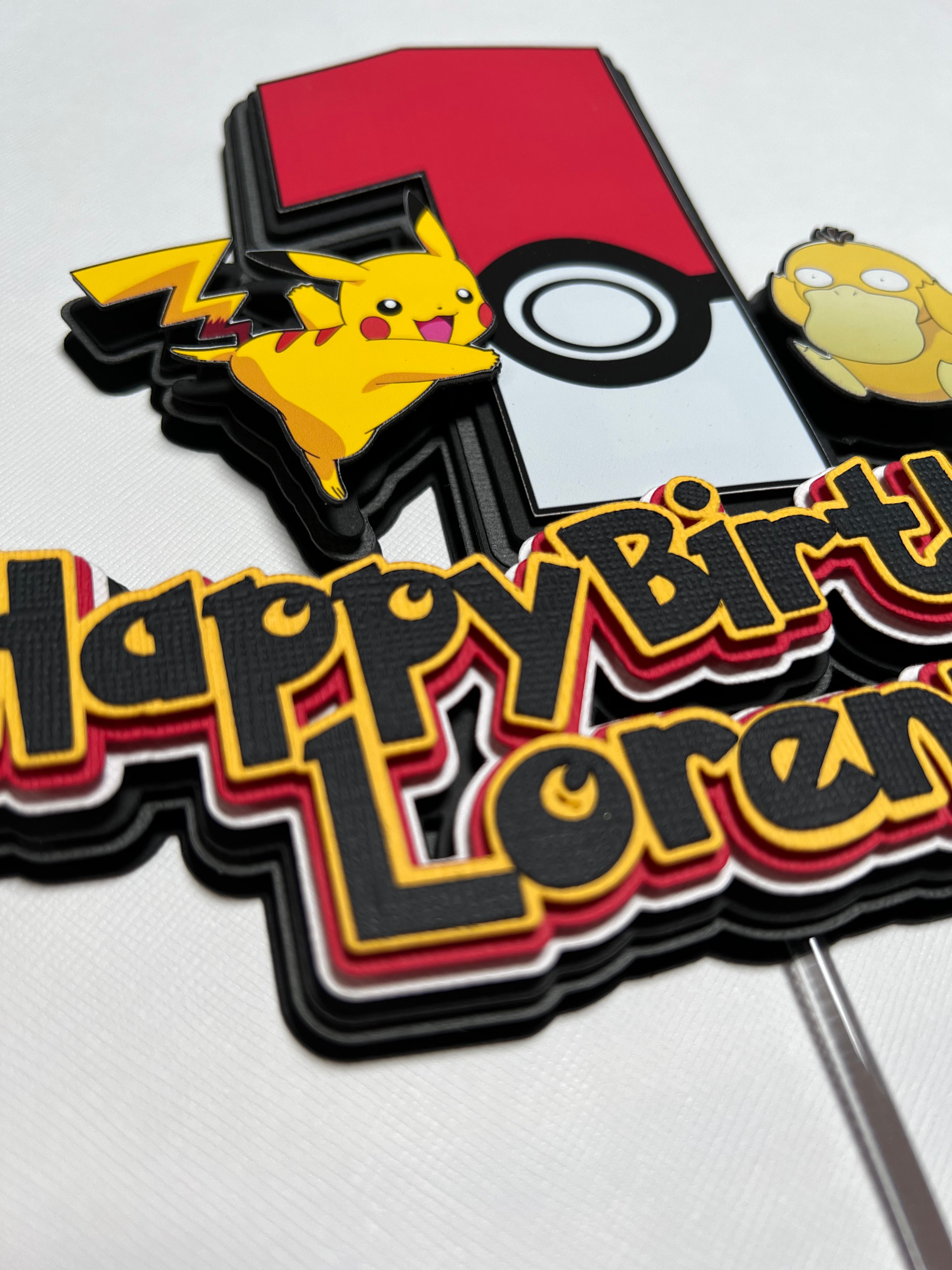 pikachu cake topper