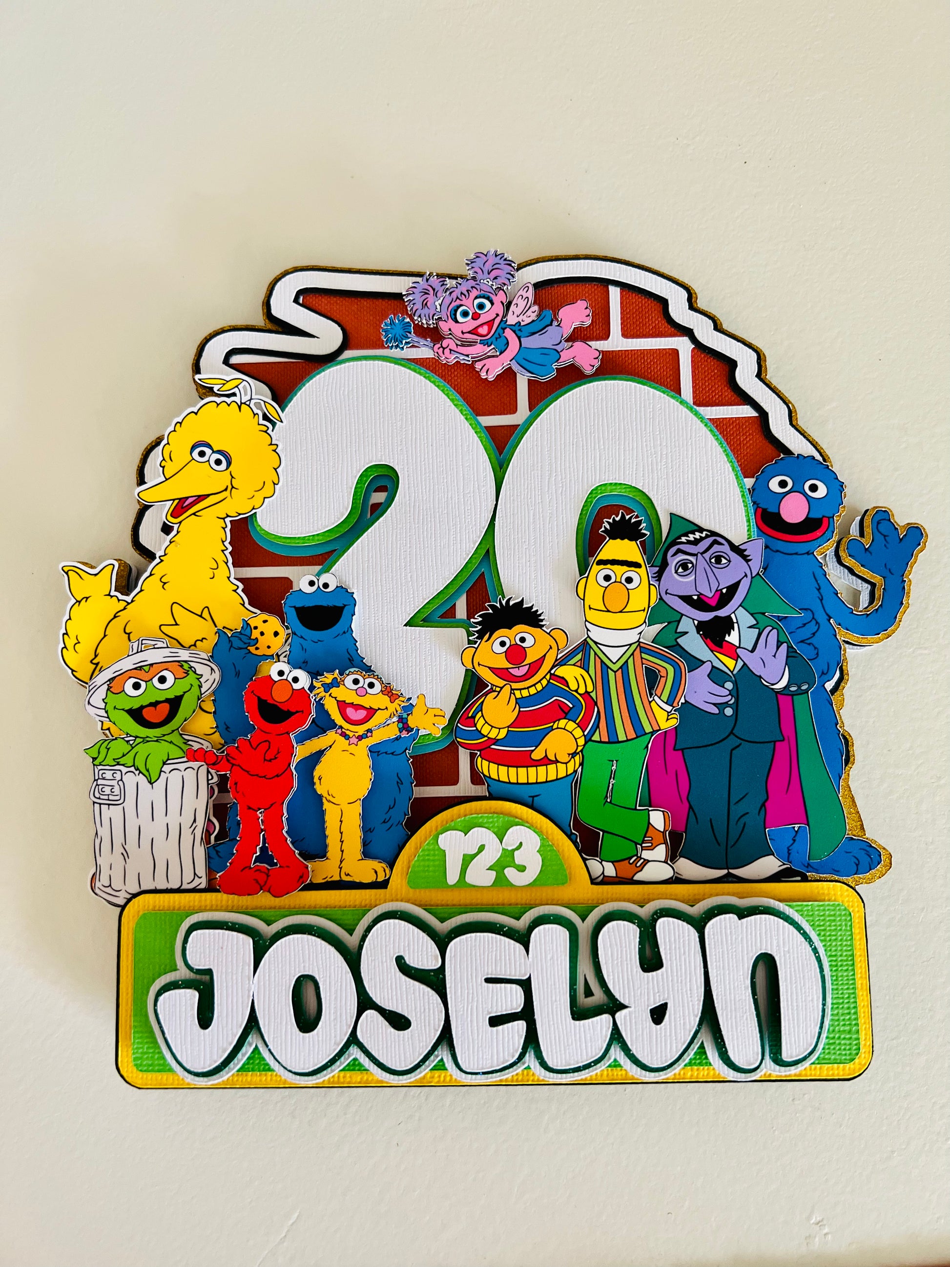 Sesame Street Cake Topper