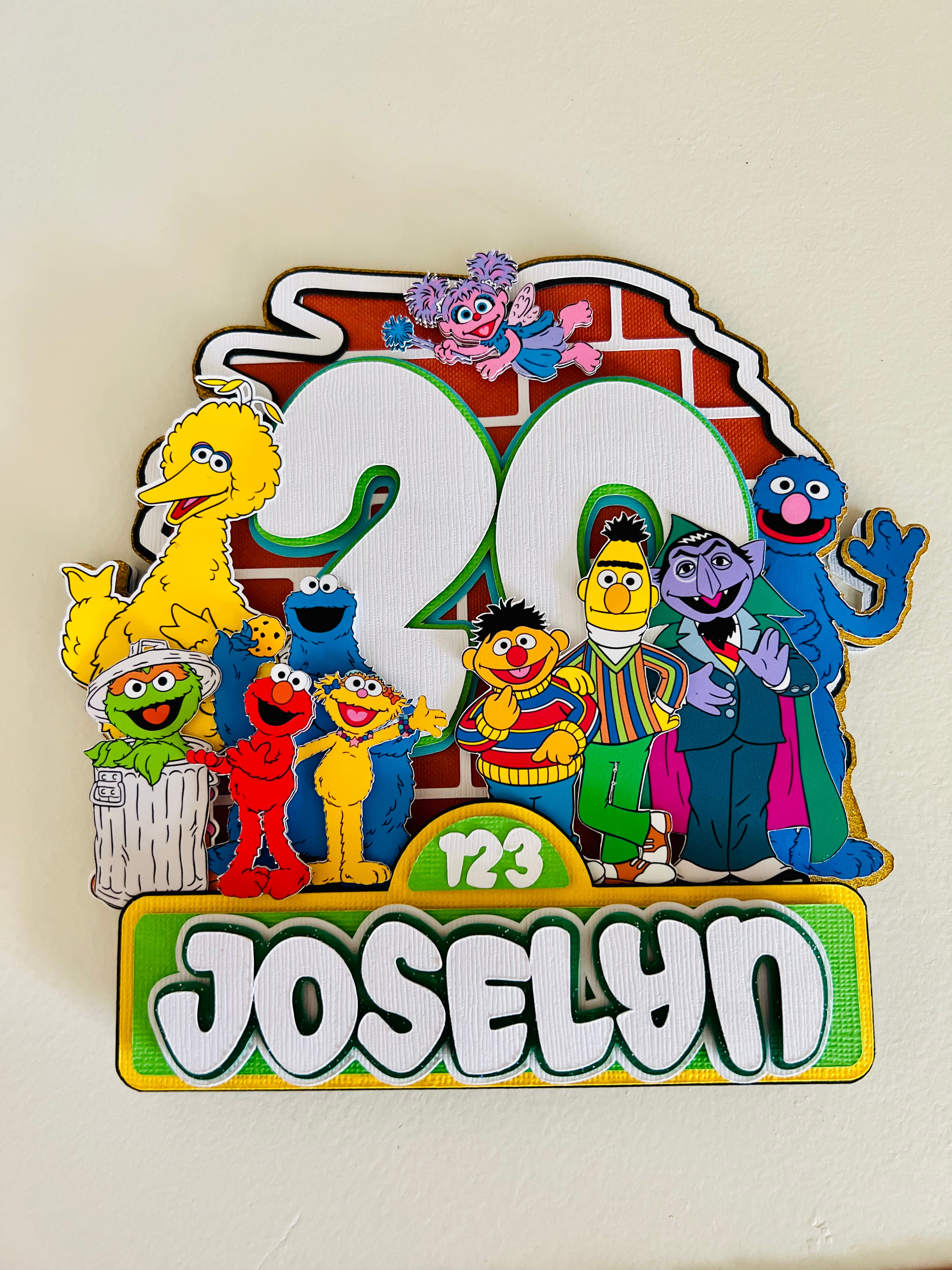 Sesame Street Cake Topper