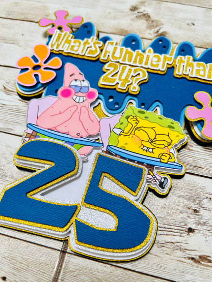 Spongebob cake topper