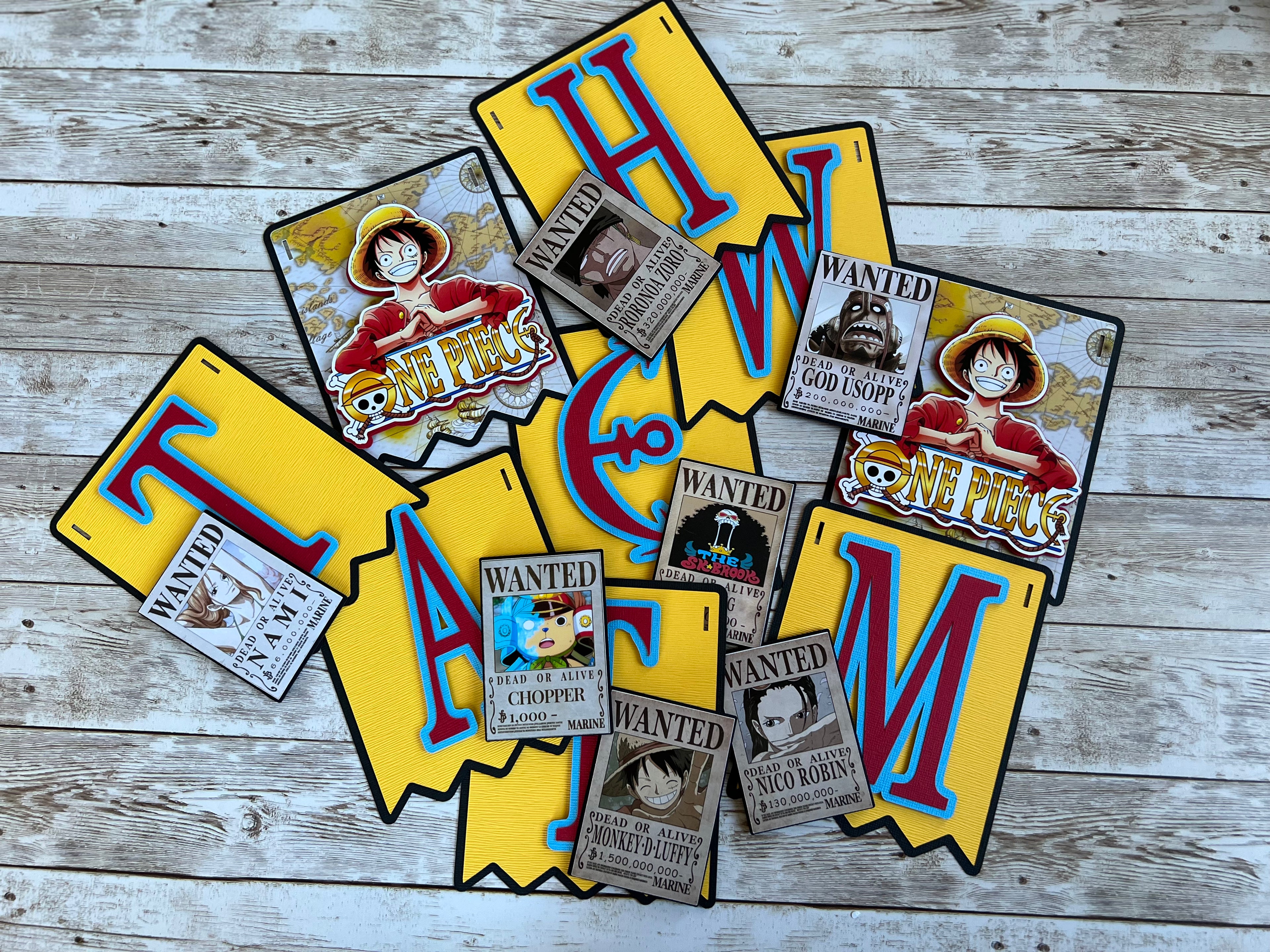 one piece birthday banner